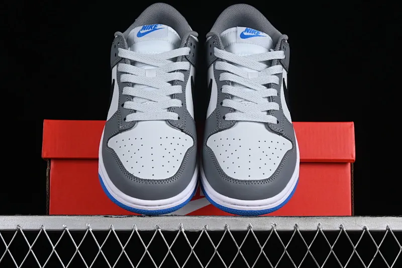 All categories Nk SB Dunk series Nk SB Dunk Low low-top sneakers Nk Dunk Low white blue gray SB low-top casual sneakers FB9109-001
